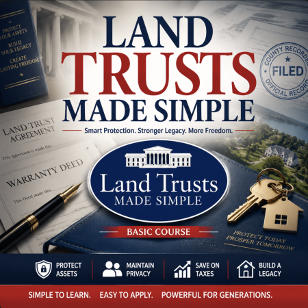 Land Trusts Made Simple—Basic Course $597